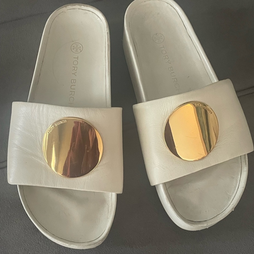 Used Patos Slide Nappa Leather (White/New Ivory).
